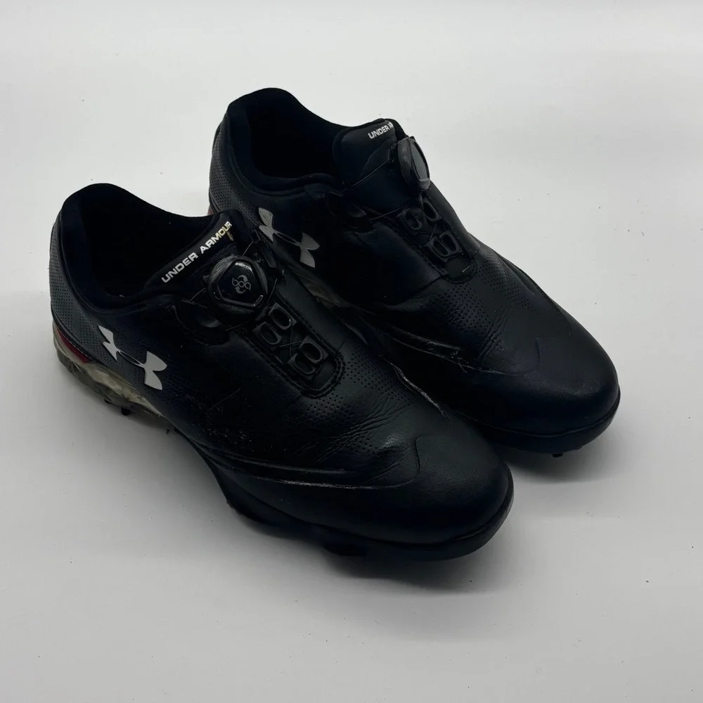 Under Armour Spieth One BOA Golf Shoes Black Spiked Mens 7